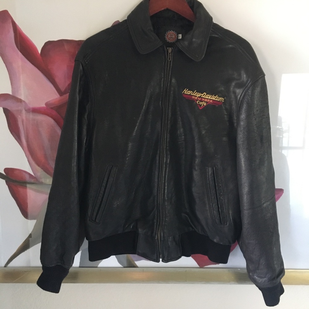 🔴🟢 💯AUtHeNtIC LeAtHeR  HaRlEy DaVIDsON JAcKeT - Picture 3 of 15
